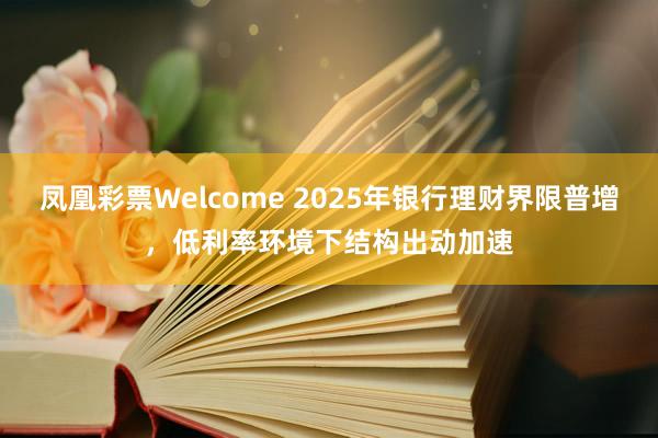 凤凰彩票Welcome 2025年银行理财界限普增，低利率环境下结构出动加速